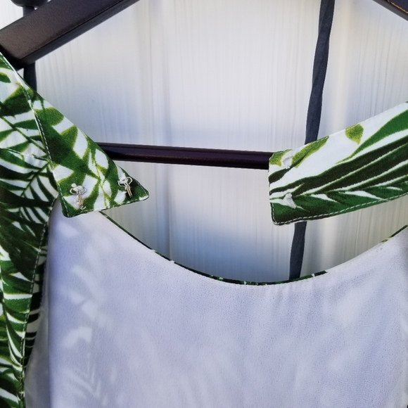 Revolution botanical empire maxi green and blue beach dress 8 - Picture 12 of 13